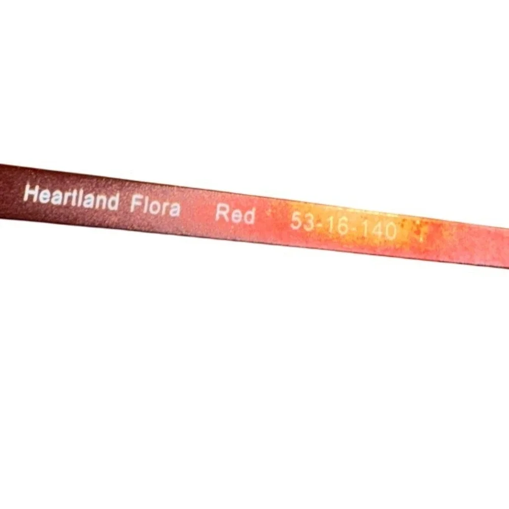Office Designer Flirty Heartland Flora Red Eyeglasses FRAMES ONLY  Spectacles‎